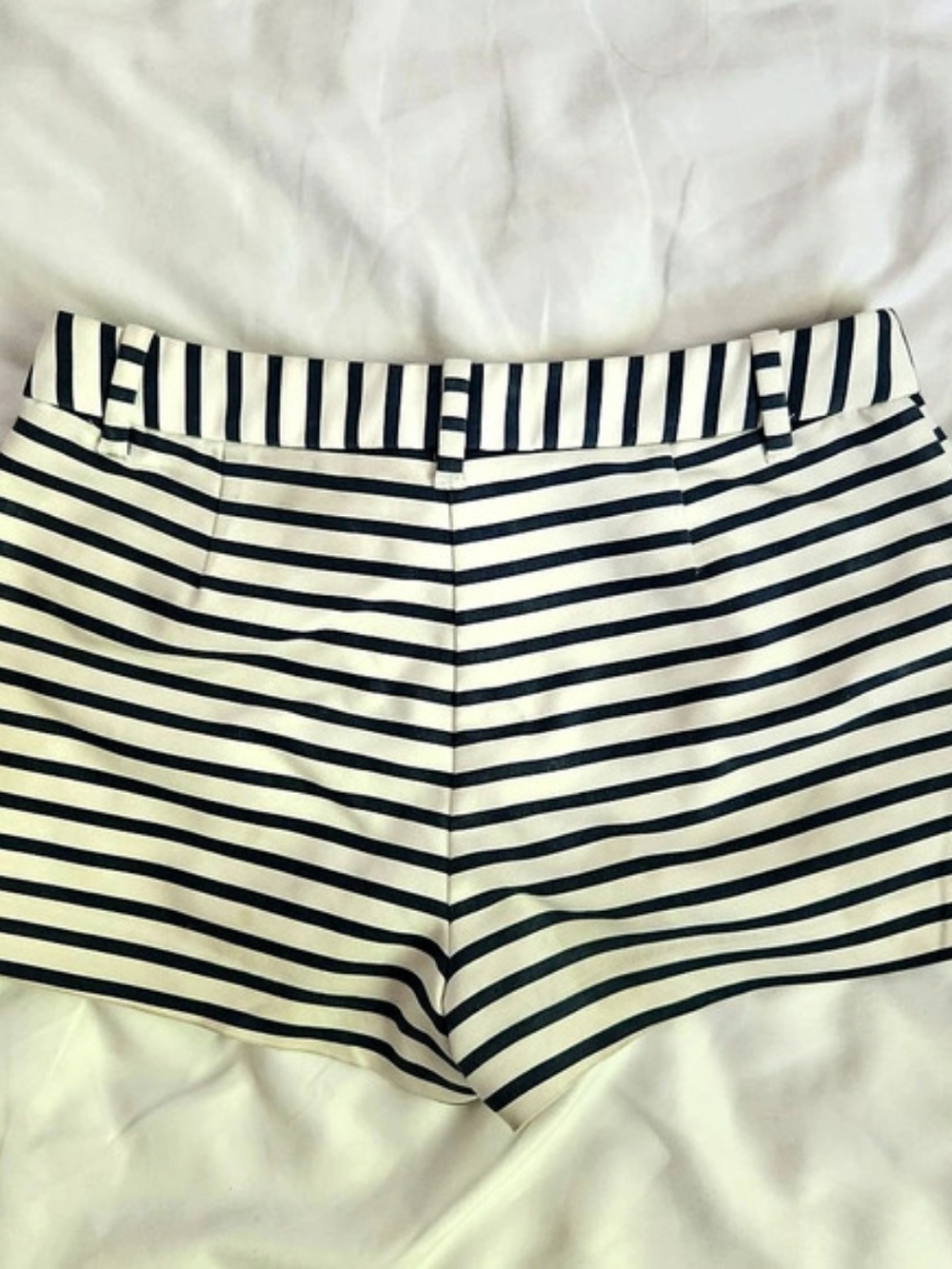 Forever 21 Striped High Waist Shorts in Blue & White Size Small